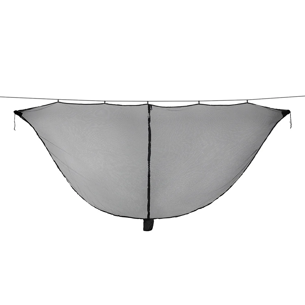 Hamaca para acampar al aire libre, tienda de campaña, red para cama, antimosquitos, ligera, duradera, portátil, accesorios para acampar, red para cama negra