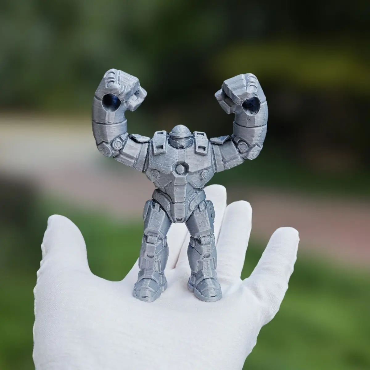 New 3D printed resin mecha whirlwind strongman top card handheld outdoor competition EDC