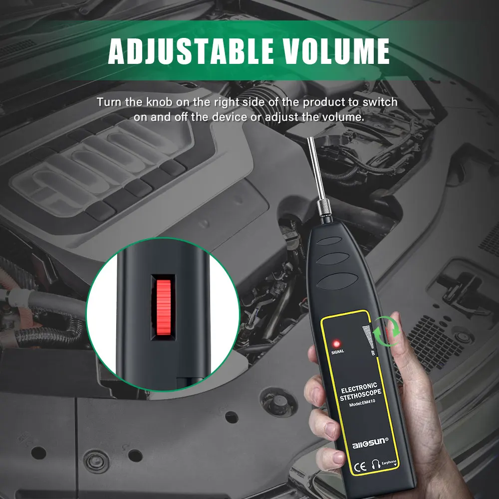 NEW Vdiagtool Car Cylinder Stethoscope Auto Diagnostic Tool Engine Analyzer Machine Noise Tester Detector Electronic Stethoscope view 6