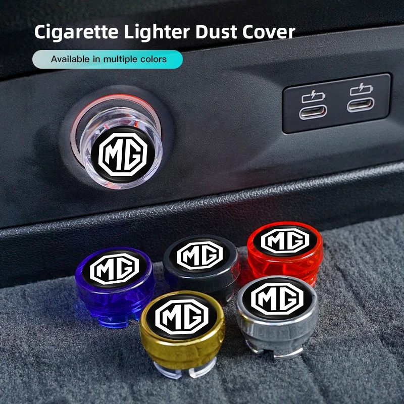 Car Cigarette Lighter Cover Car Accessories For MG EV ZS MG5 MG3 MG4 MG7 MG6 HS Cyberster Hector Gloster ZX GS ES5 ZST EZS EHS