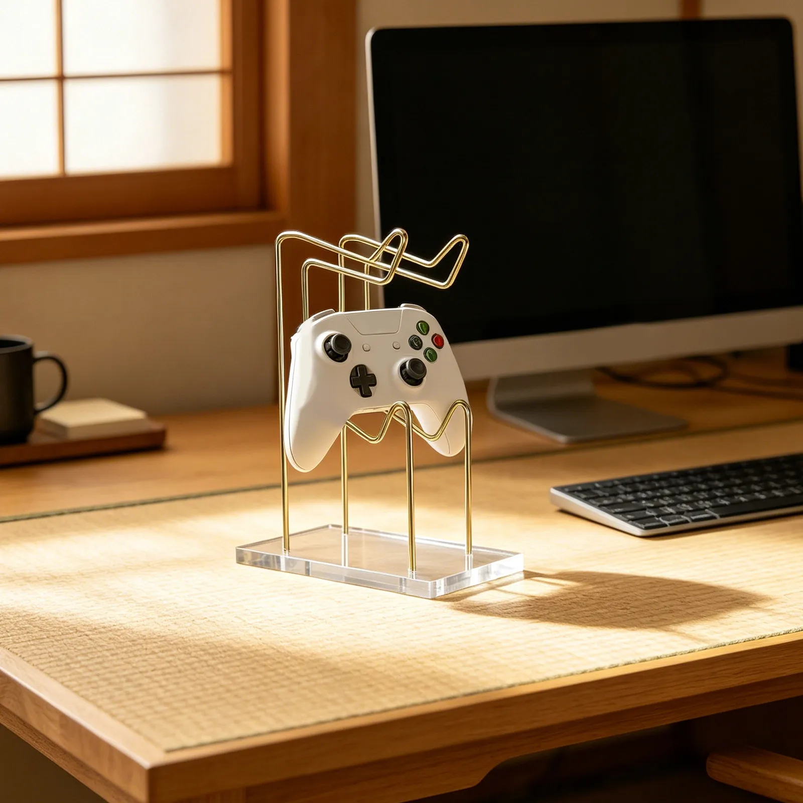 Heavy Duty Metal Gaming Controller Stand Adjustable Angle for S Pro Controller Desk Mount