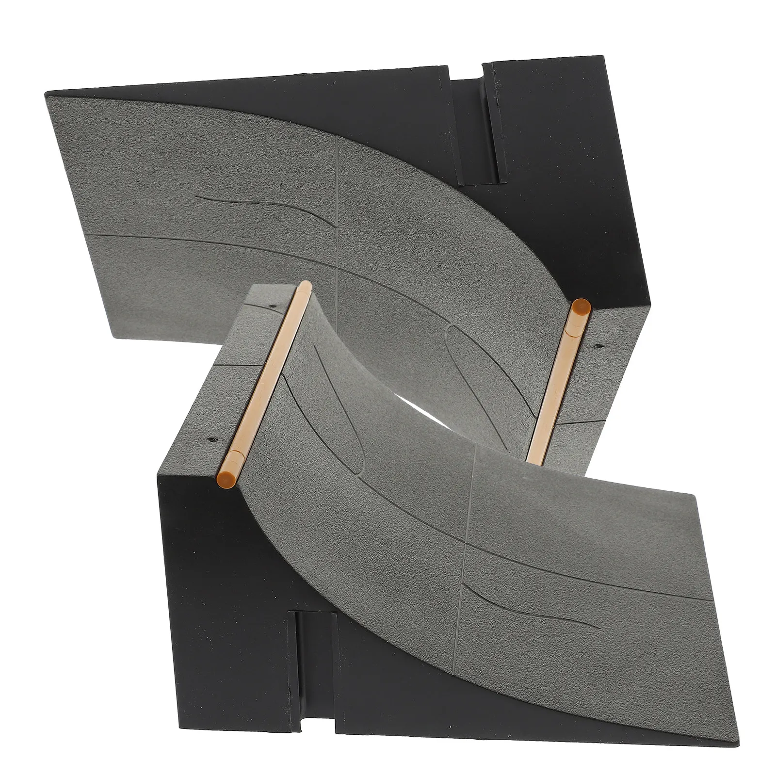 

2 шт. мини-рампы для фингерборда, портативные миниатюрные рампы для скейт-парка, сменные тренировочные рампы для фингербордов