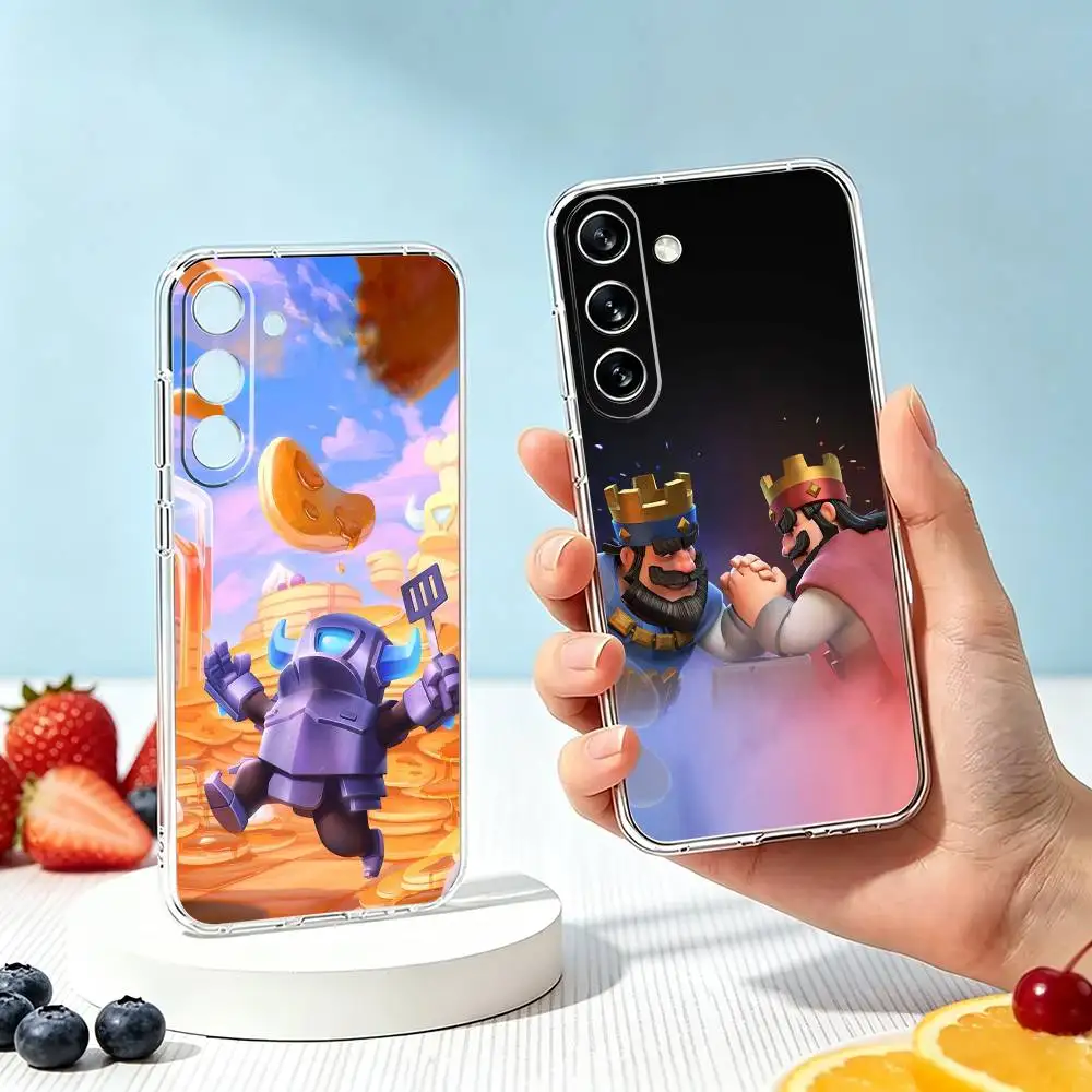 Clash Royale-E CR  Phone Case For SamsungA10,12,20,21S,30,31,40,50,51,52,70,71 Transparent Cover Gift