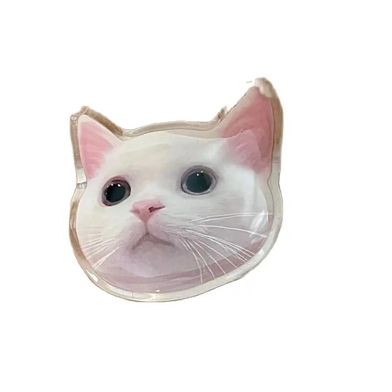 Cute 3D Funny Cat Phone Stand Griptok Support for IPhone 17 Samsung S25 Grip Tok Folding Finger Holder Socket Bracket