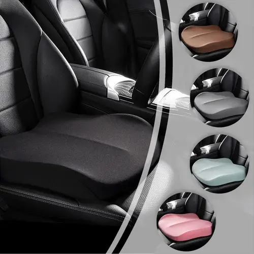Imagen 2 del producto Asiento principal del conductor del coche, cojín de asiento elevador, cojín de espuma viscoelástica, silla de alivio, asiento cómodo Universal adecuado para todas las estaciones