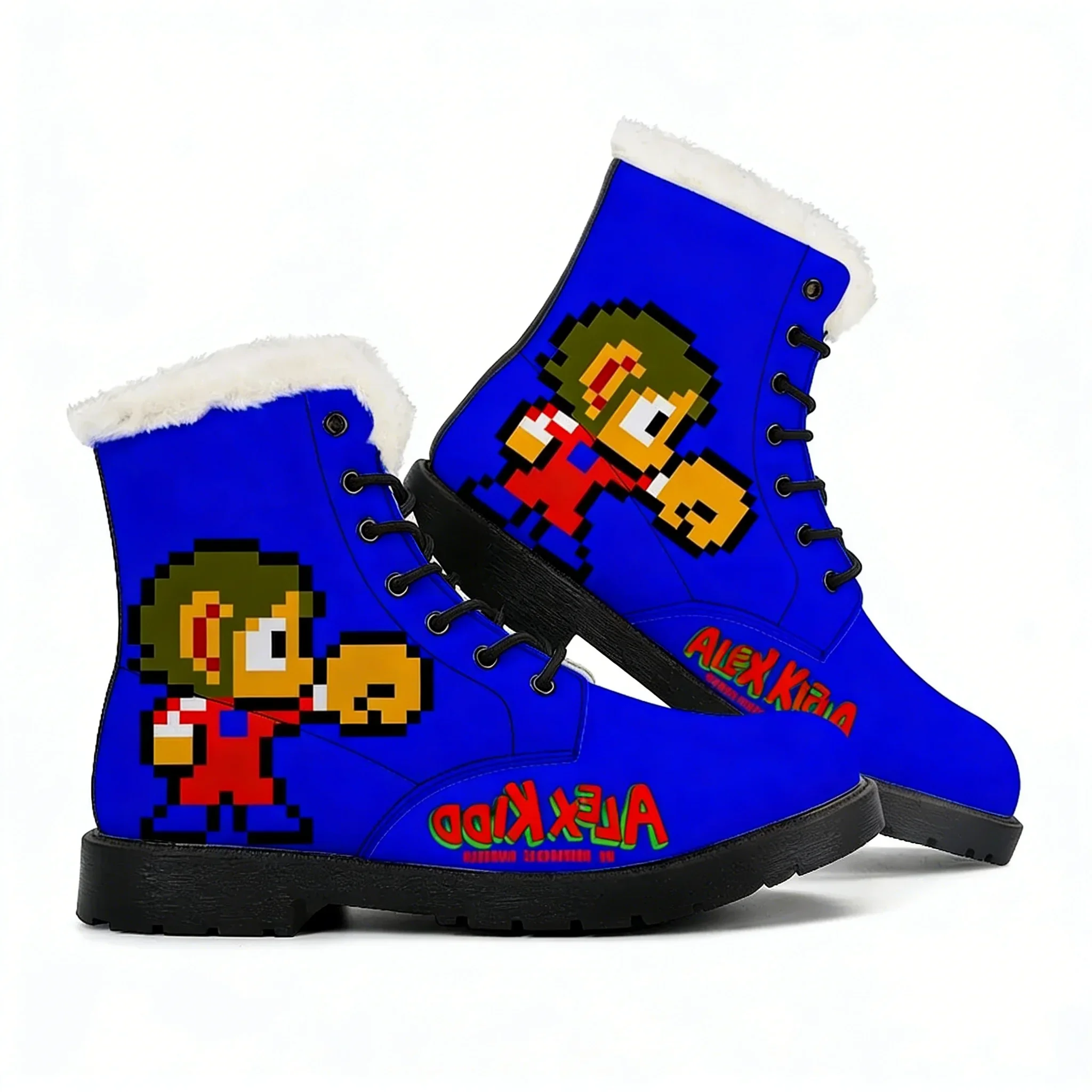 

Alex Kidd Plush Boots Mens Womens Teenager Shoes Casual Boot Outdoor Light High Quality Print on Demand Customize Shoe