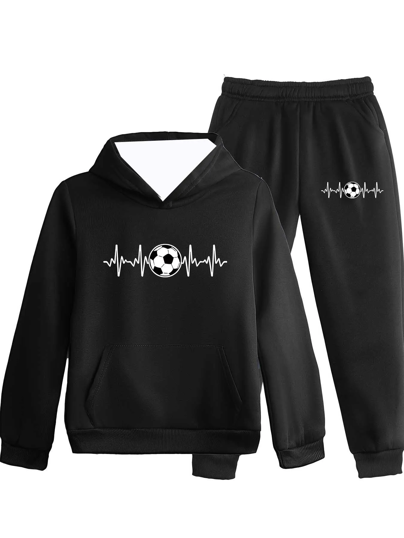 

Autumn and Winter New Y2K Men's Sports Set Football 3D Printing Fashionable Suitable for Men's Street Daily Versatile 2piece Set