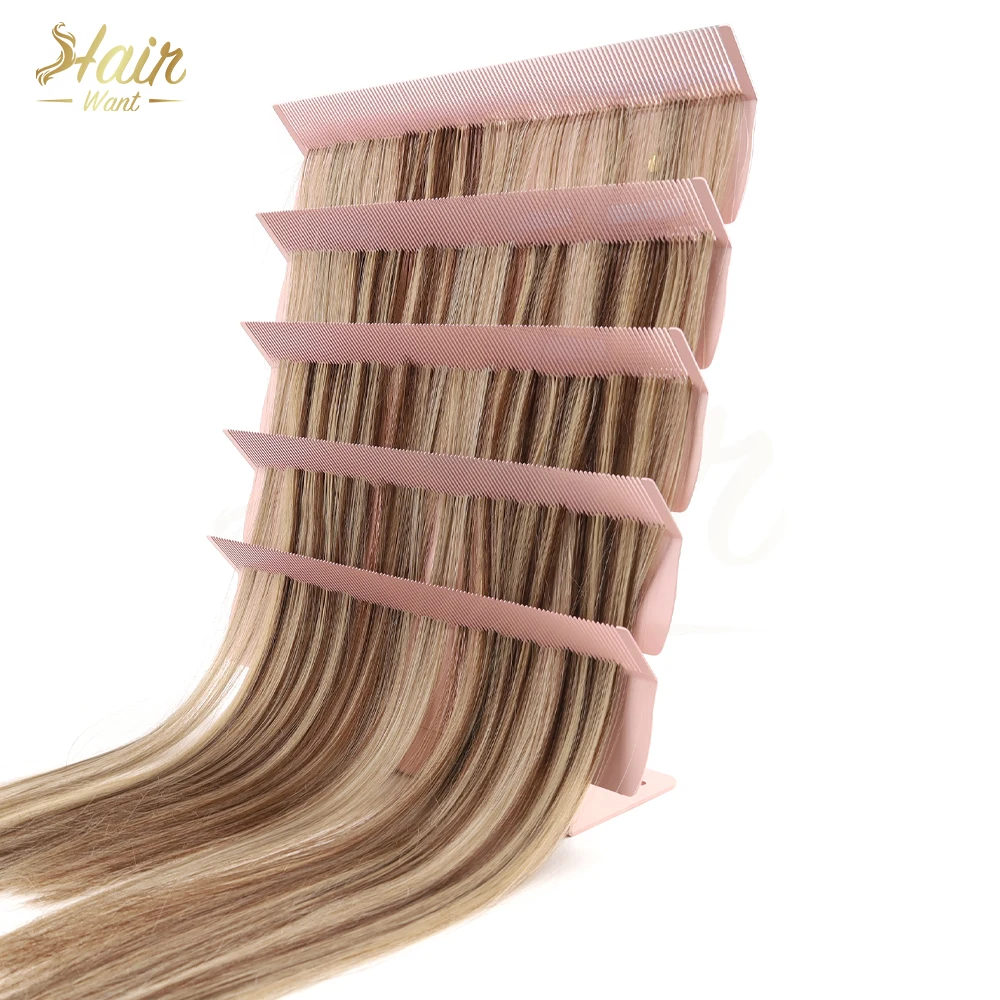 Hair Want Hair Extension Refit Rack Stainless Steel Hair Extension Holder Rack for Tape Ins Hair Separator Stand Display