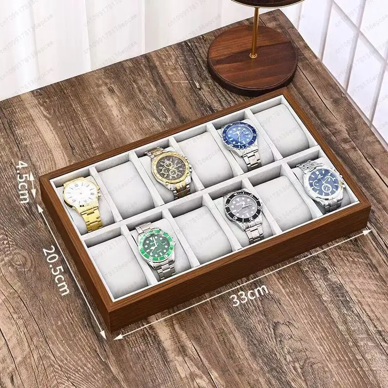 

12-значный лоток из бамбукового дерева, лоток для товаров, многофункциональный лоток для хранения товаров