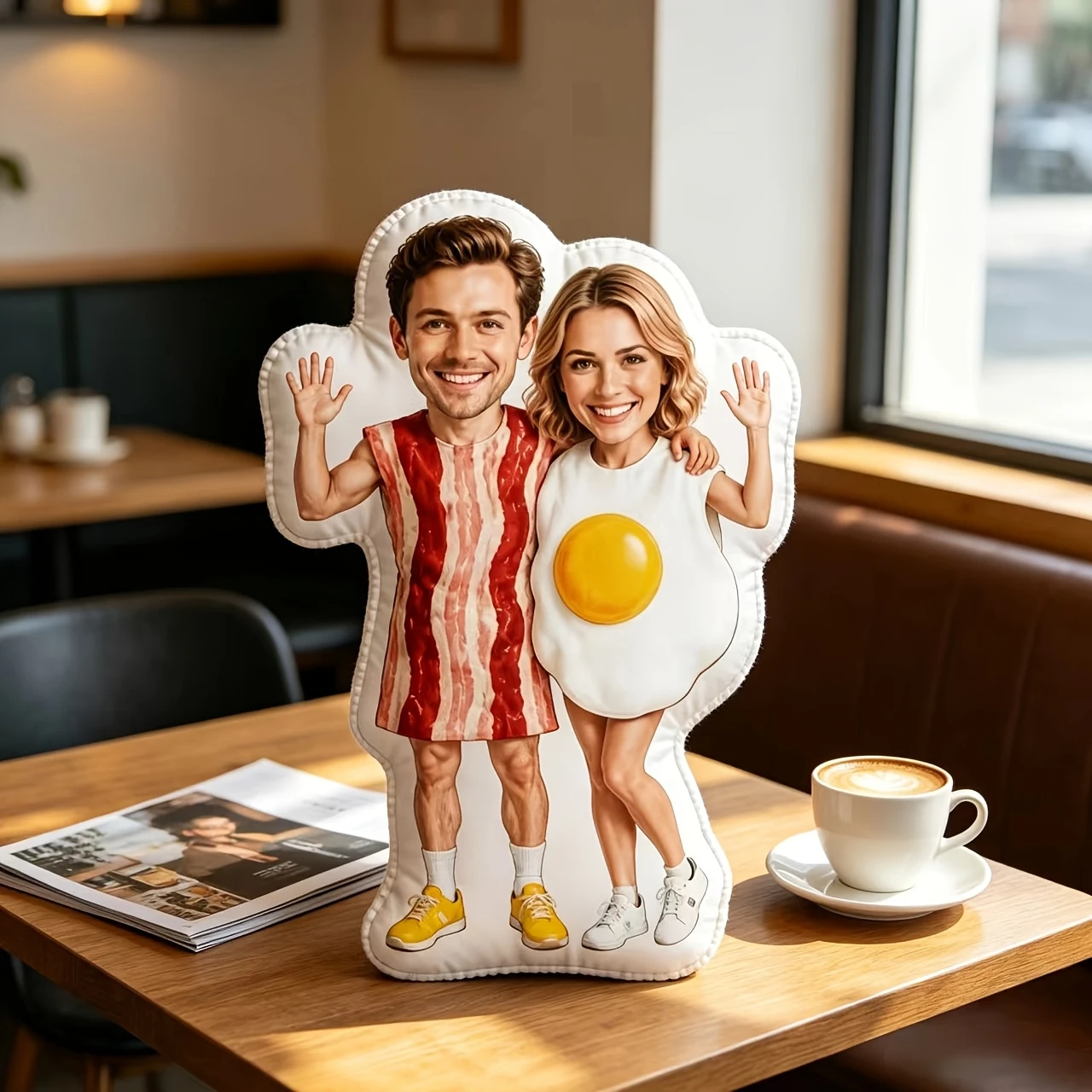 1pc Customized Throw Pillow Custom Photo Cutout Pillow, Personalized Human-Shaped Throw Pillow with Your Own Picture, Unique Fun