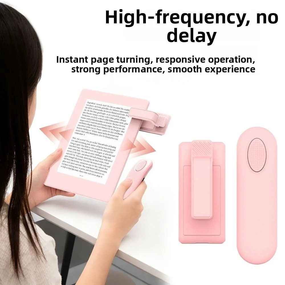 New 2-in-1 Remote Page Turner Rechargeable Lightweight Automatic Clicker ABS Screen Tapper for Kindle E-book Reading