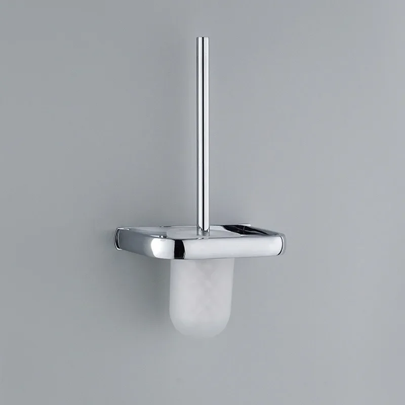 Wholesale Stainless Steel Toilet Brush Set Long Handle Wall Mounted WC Cleaning Brush Bathroom Accessories
