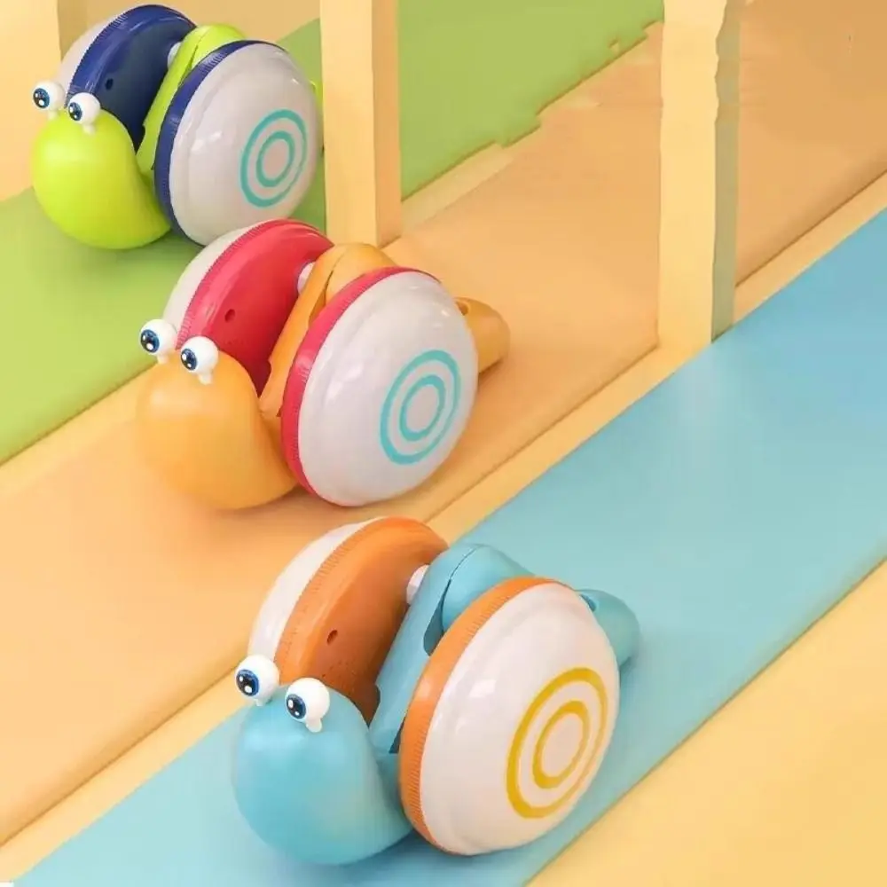 Mobile snail crawling toy, designed for stress relief and play, suitable for indoor playtime, paired with a rope