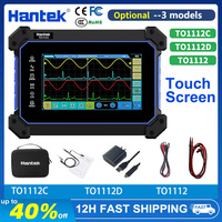 Hantek TO1112D TO1112C Touch Screen Digital Oscilloscope 2 Channels 110Mhz Hanheld Osciloscopio + Signal Source +Multimeter