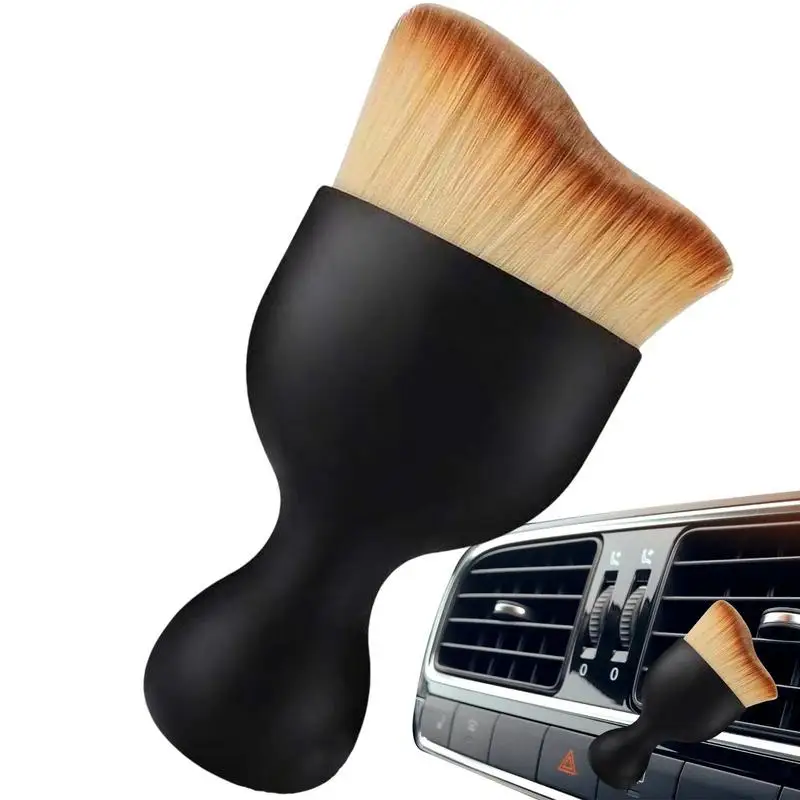 Car Interior Dust Removal Outlet Brush Car Gap Curve Cleaning Brush Soft Hair Cleaning Car Crevices Soft Hair Dust Removal Tool