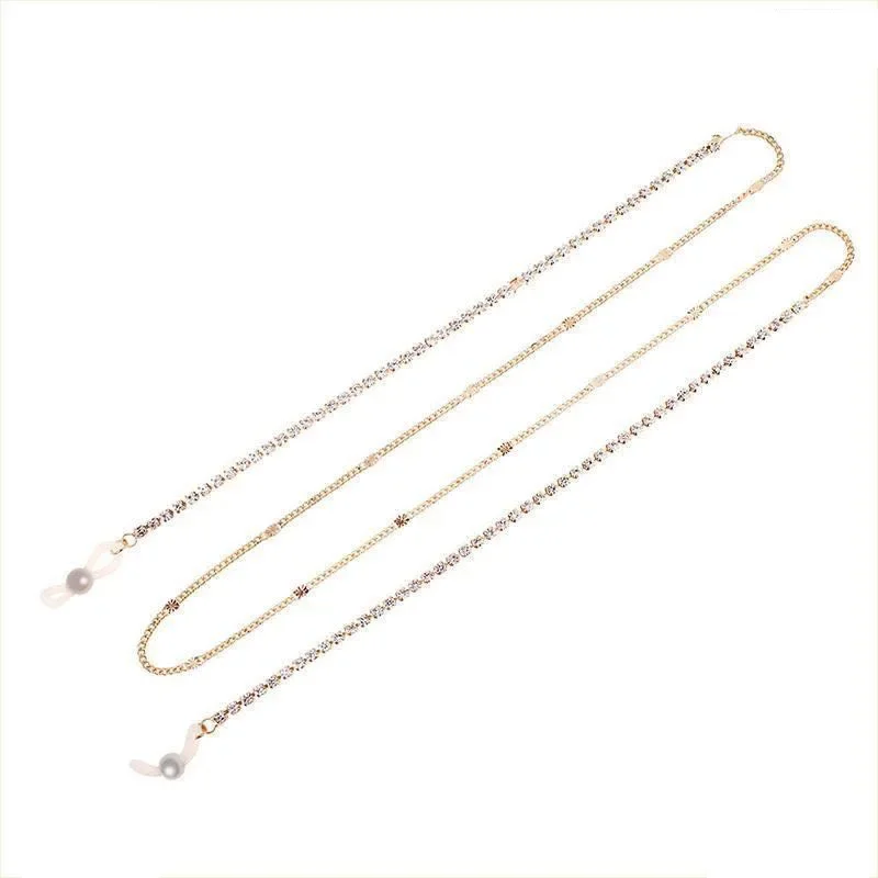 Anti-Lost Beaded Chains For AirPods Fashion Metal Headphone Strap Wireless Earphone glasses Chain Necklace Accessories