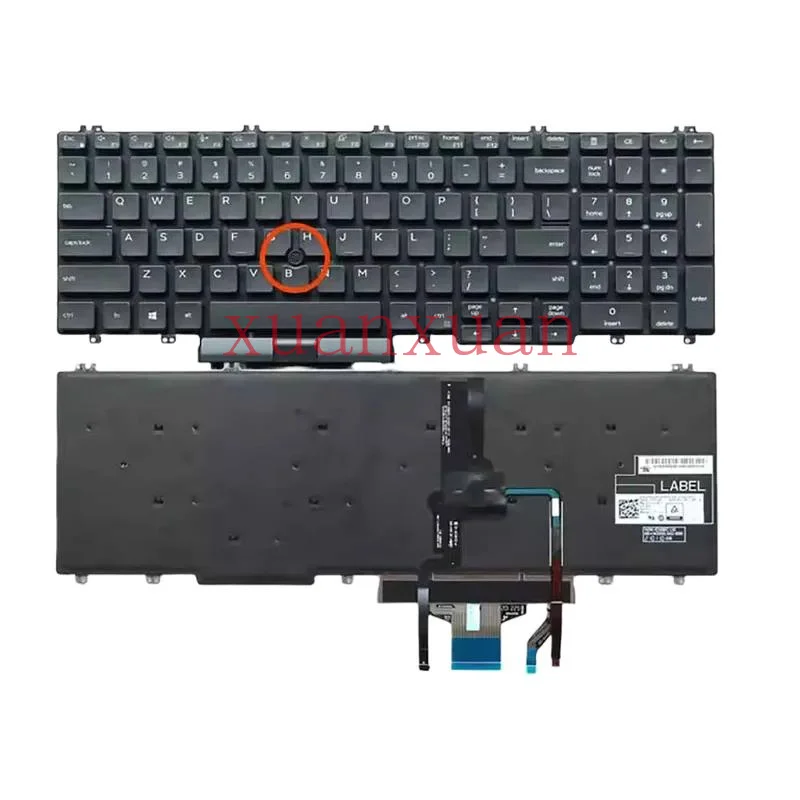 

Новая клавиатура для Dell 3500 3501 3540 15-3541 3550 3551 с подсветкой и указателем