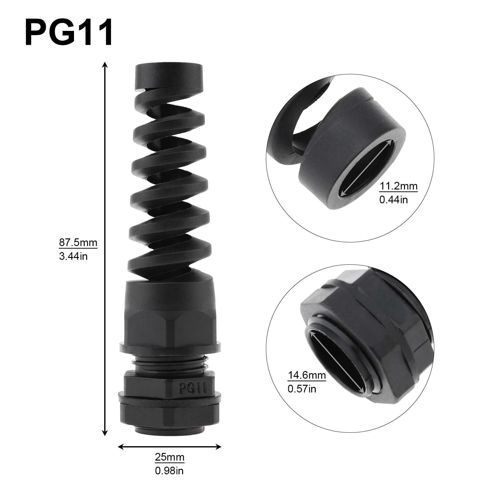 防水ナイロンケーブル,伸縮性のある調整可能なf lexスパイ - Cable Gland Waterproof のレビューと価格