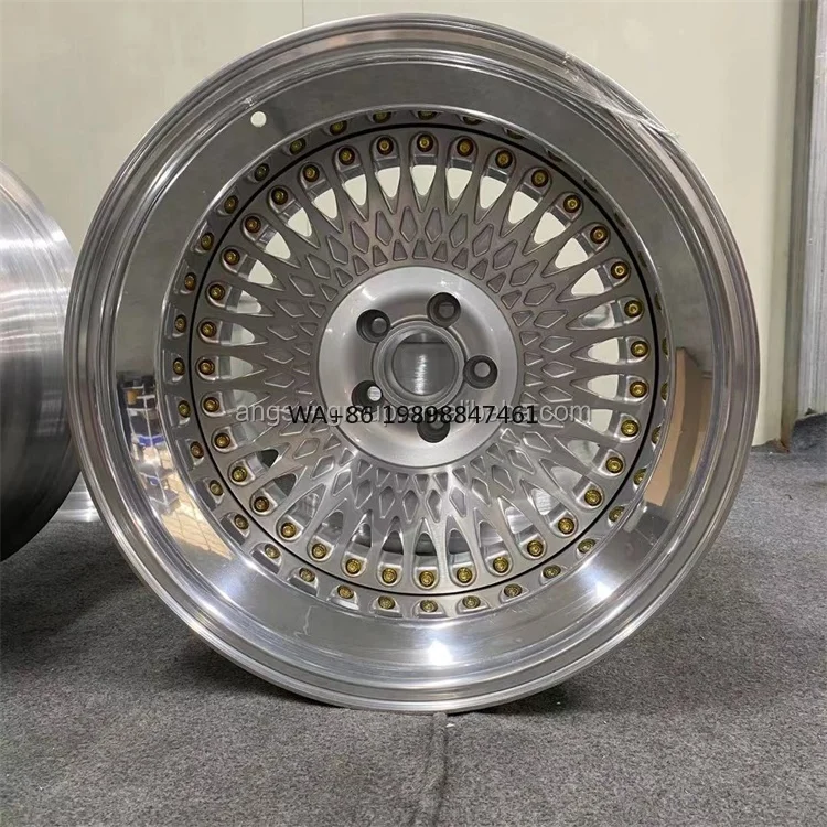 

New Design High Quality Custom 15 to 26 Inch 3 Pieces Forged Split Wheel 5x114.3 5x112 5x120 Step Lip Old Classic Alloy Wheel