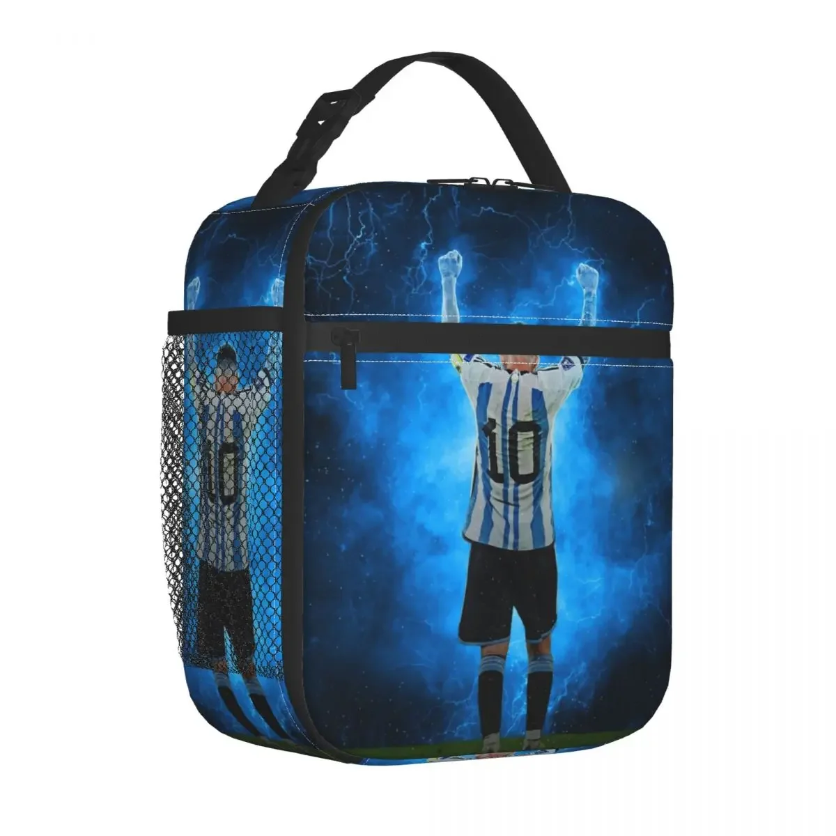 

Messis Goal Celebration Merch Insulated Lunch Bag For School Office Food Storage Bag Portable Cooler Thermal Lunch Boxes