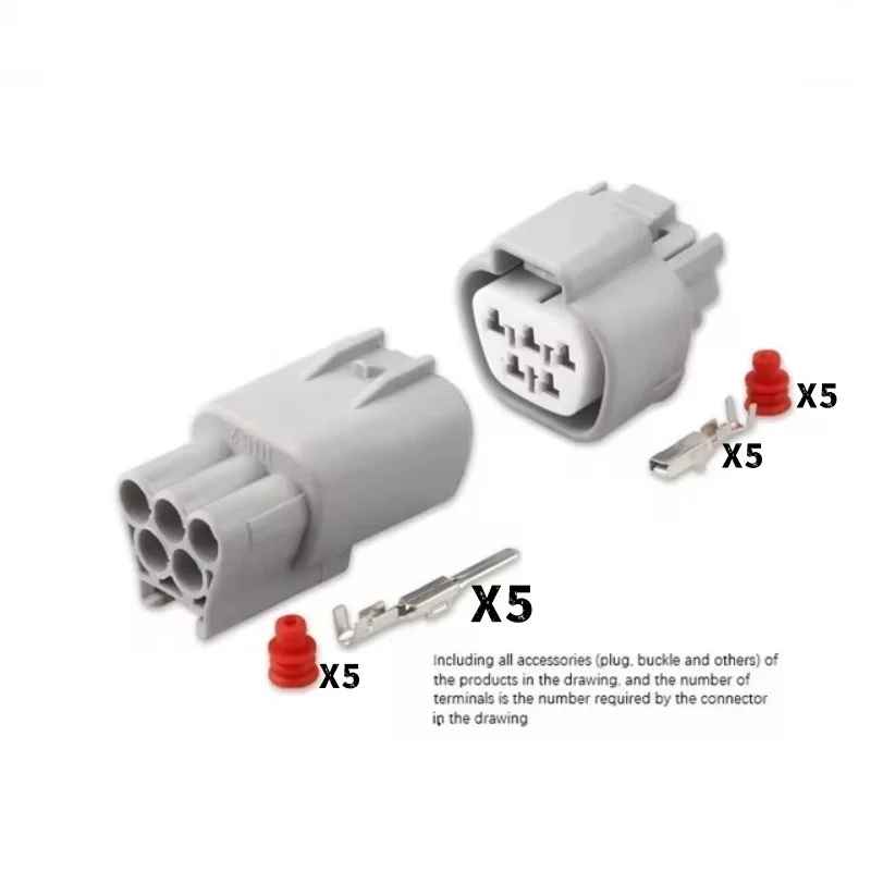 

1-20Sets Sumitomo 5 Pin male or female TS Waterproof 2.2 mm Series Electric EVO Wiper Motor Connector 6189-0504 6188-0327