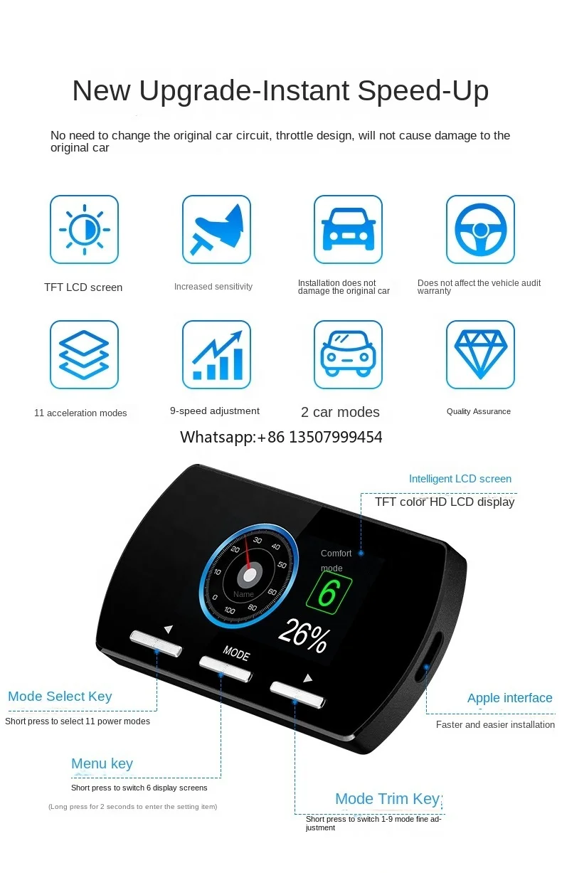 

Racing Car Accessories Speed Booster Accelerator 14-DRIVE F2 Car Electronic Throttle Controller