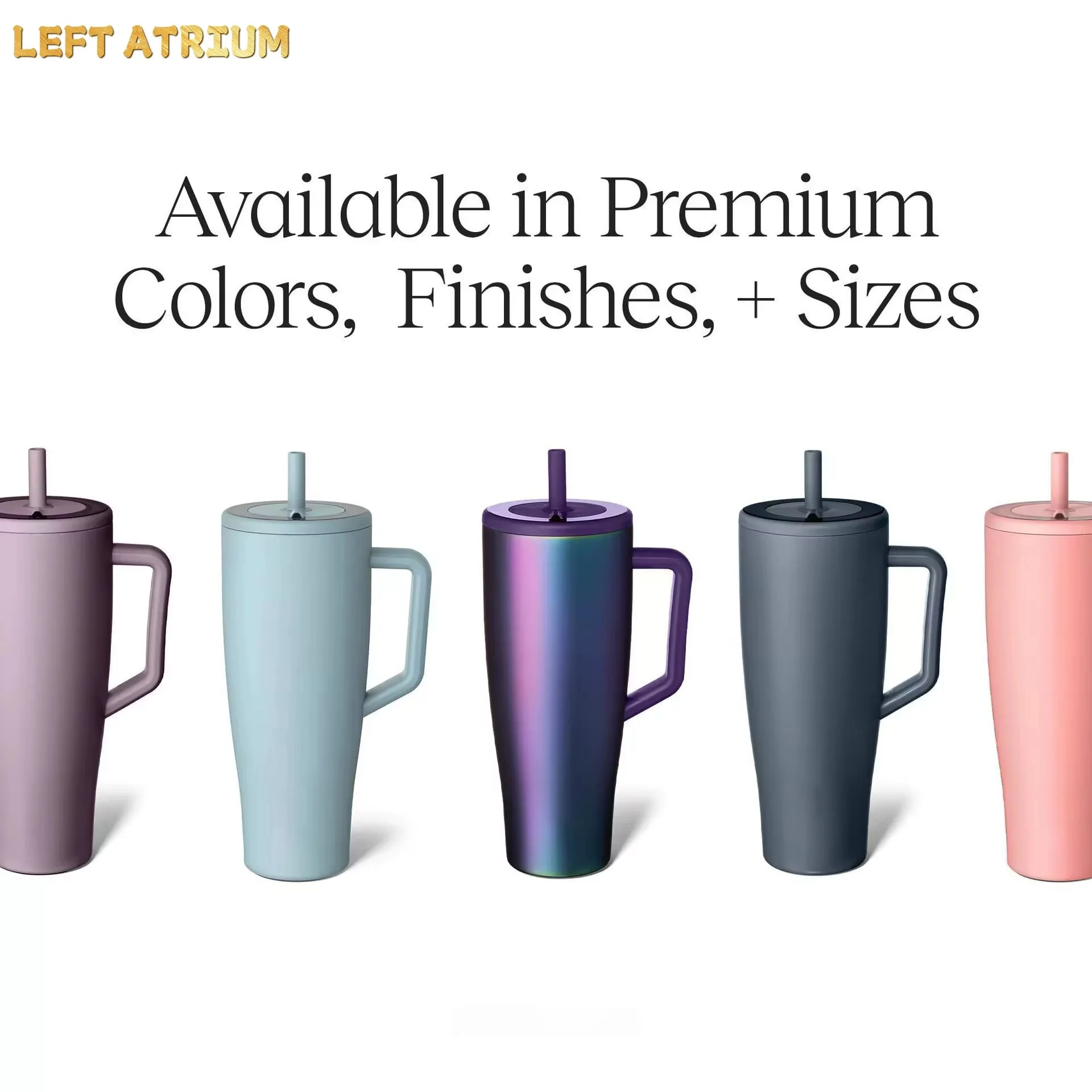 1L Large Capacity Water Bottles In Various Styles Insulated Cups In Vacuum uCps Stainless Steel Juice And Milk Tea Car Cups