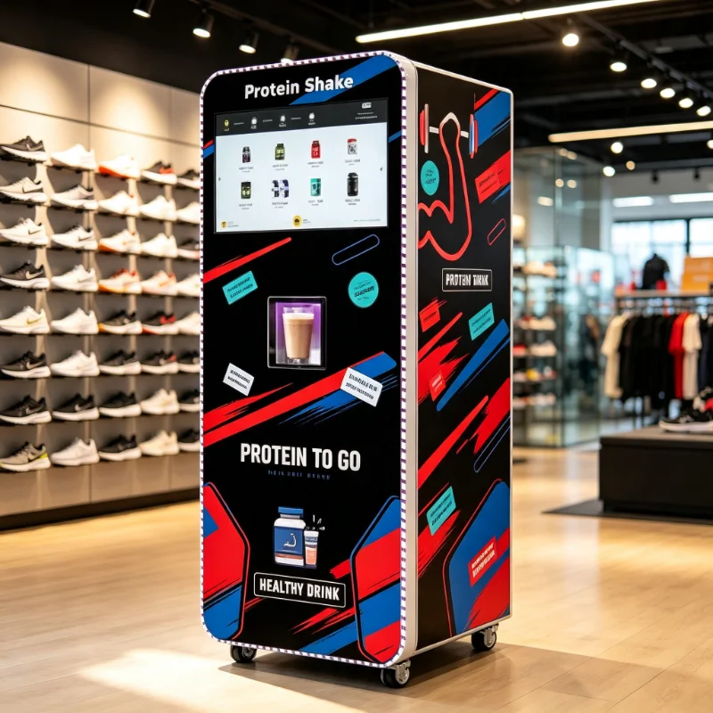 Fitness Commercial Protein Vending Machine Custom High Quality Automatic Shake Dispenser Card & QR Payment Supported