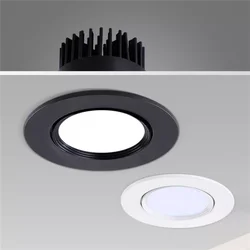 Dimmable Anti-glare Recessed LED Downlight Epistar Chip 5W7W9W12W15W18W20W COB Ceiling Lamp Spot Light AC90-260V Indoor Lighting