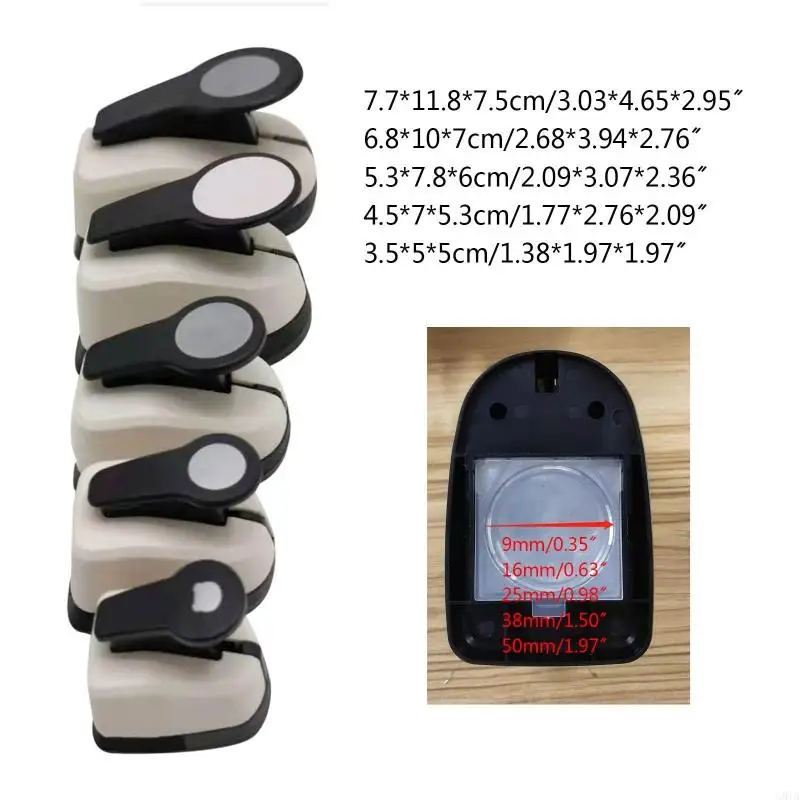 G8TA Craft Paper Round Hole Puncher Paper Cutter cho trẻ Thẻ sinh nhật dành cho người lớn làm cho DIY Scrapbooking trí