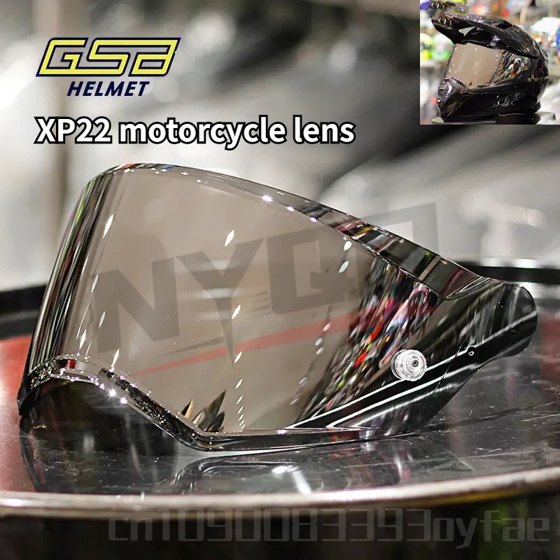 GSB XP22/S362/S361/S263 Motorcycle Full Helmet Lens Transparent Lens Color Visor Motorcycle Helmet Gold Plated Original Lens