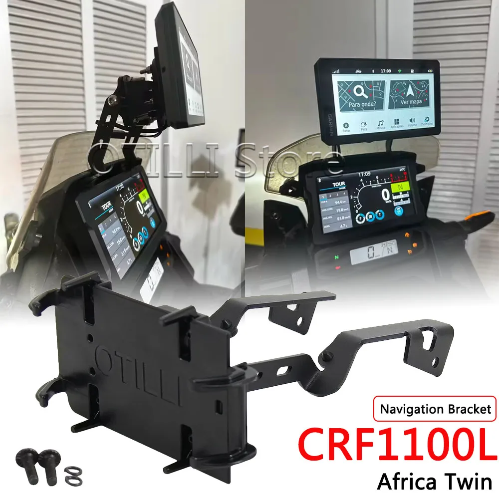 

CRF 1100 L new Phone Holder Handle Bar Bracket For Honda CRF1100L Africa Twin 2020-2024 GPS Navigation Mount Bracket Plate