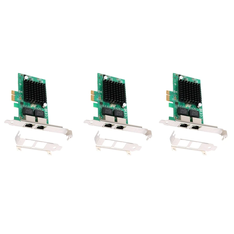 

Карта сетевого контроллера ABSE-3X Gigabit Ethernet Pci-E 10/100/1000 Мбит/с, Rj45 X2, двухпортовая сетевая интерфейсная карта сервера Pcie