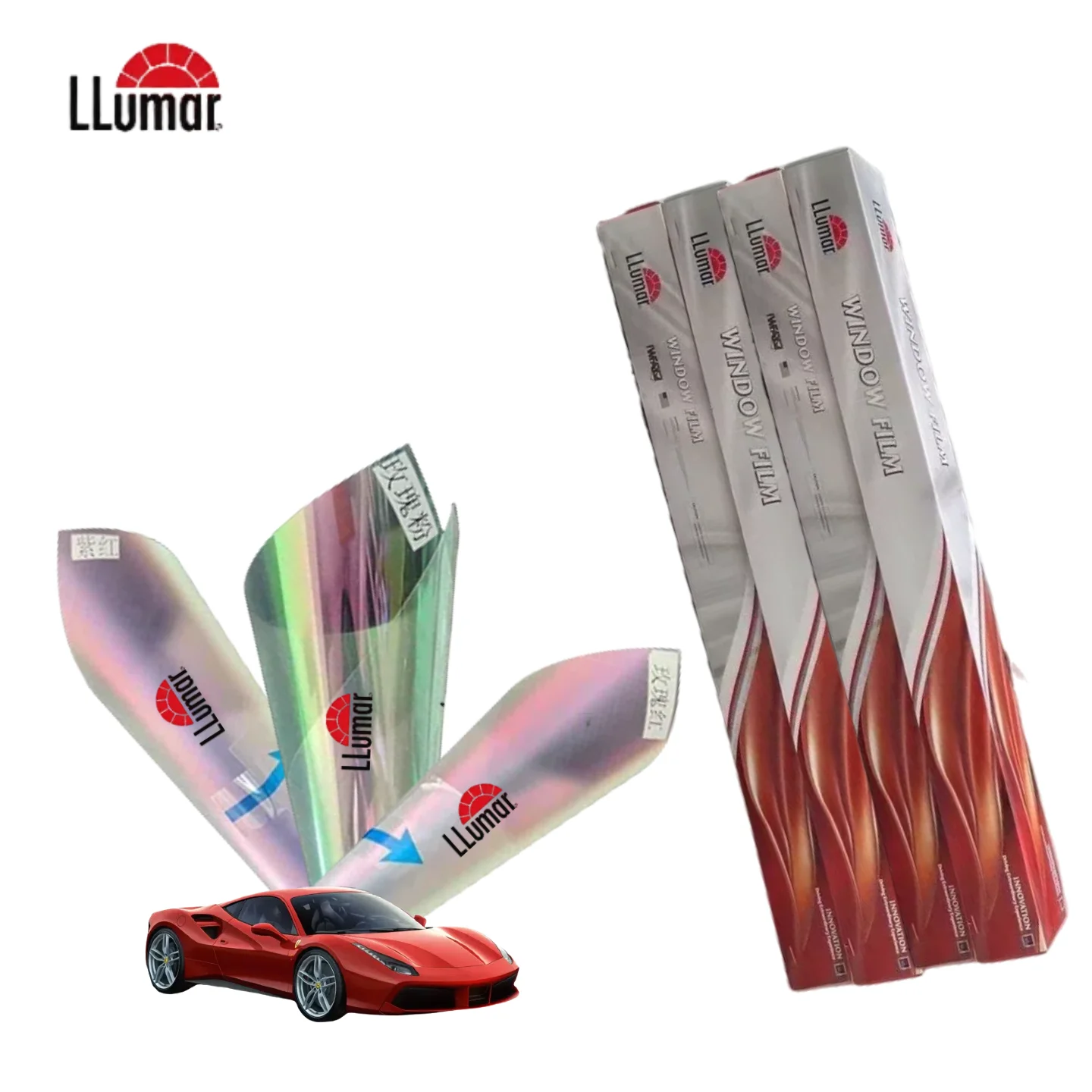 

LLumar Фиолетово-красная ПЭТ-тонировочная пленка для окон: четкость 68%, 21,8%, термоотклонение, 48% УФ-защита — устойчивая к царапинам