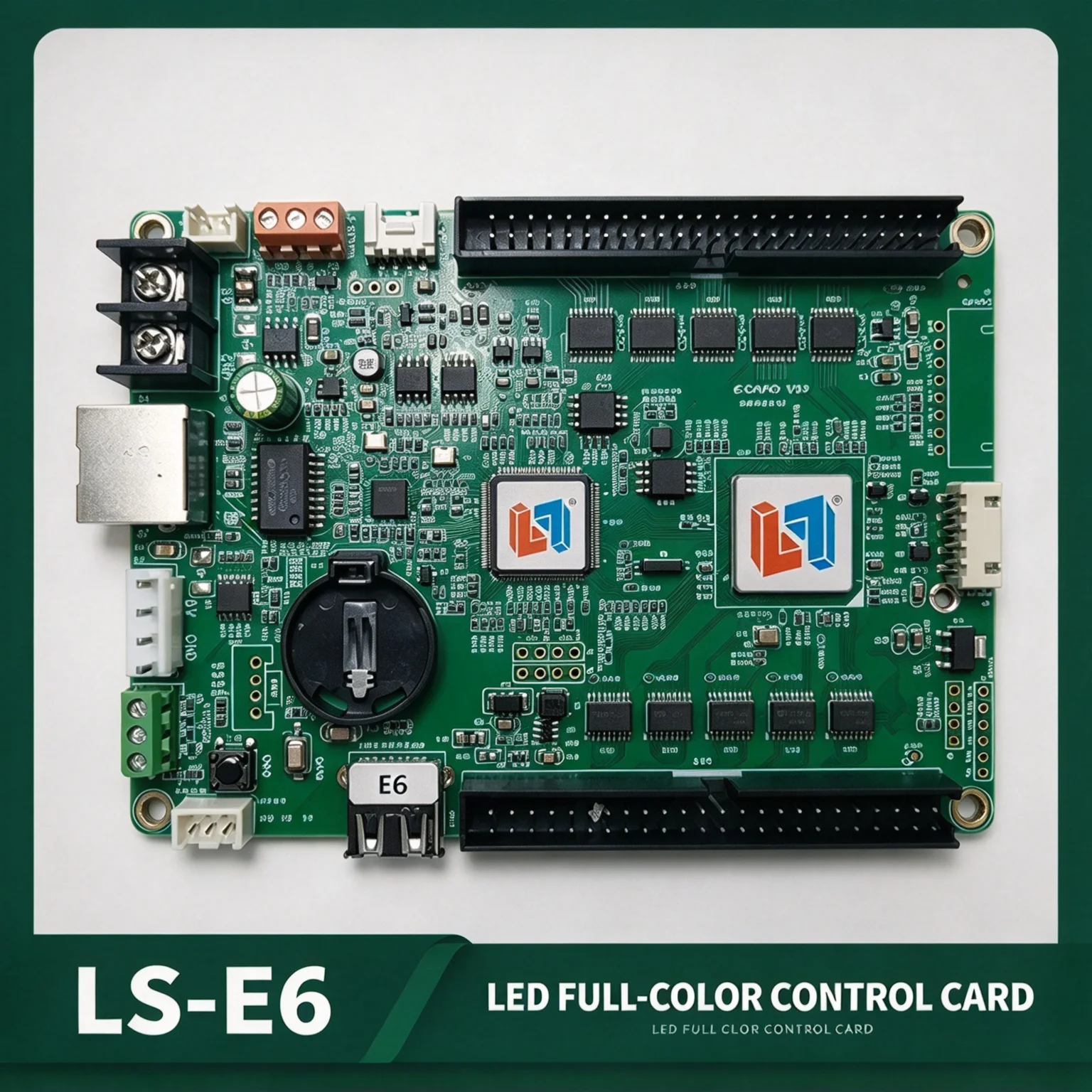 LS-E6 LED Display Controller 1024K 16MB USB RS232 RS485 Support Full Dual Single Color LED Screen Sensor Panel