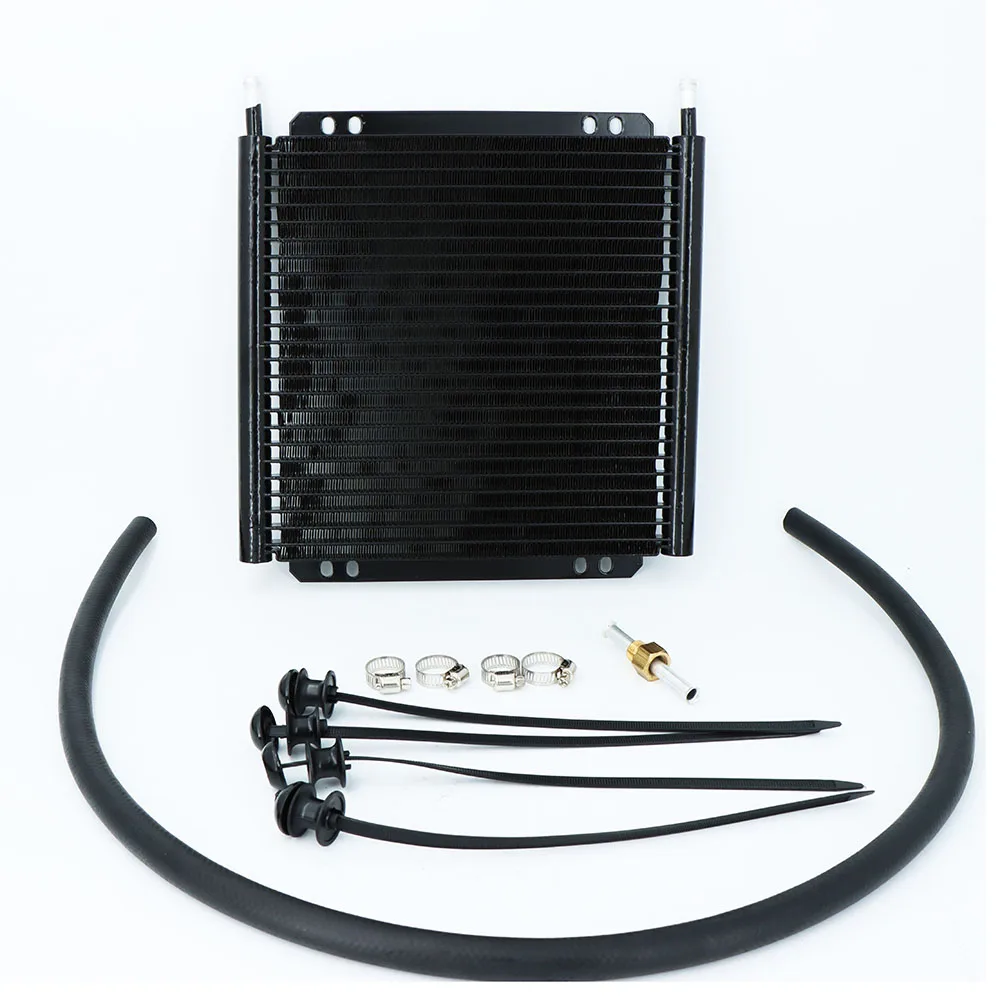 REFRIGERATORE OLIO UNIVERSALE A 6 file 304.8X190.5X19.05 IN ALLUMINIO TRASMISSIONE REMOTO / CONVERTITORE RADIATORE AUTOMATICO MANUALE