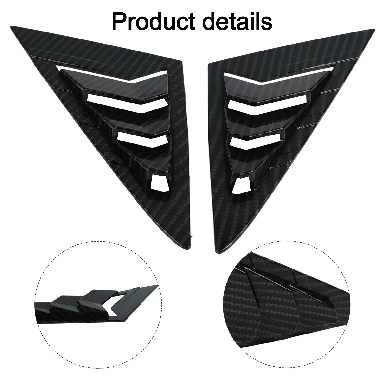 For Golf 7 MK7 MK7 5 Rear Window Louver Shutter Cover Engineered for Style and Easy Installation Without Misalignment
