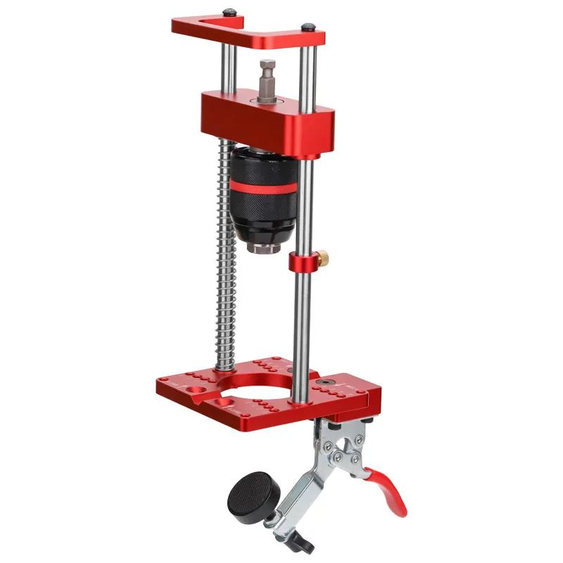 Hand Drill Bracket Hand-held Bench Drill Bracket Drilling Machine Multifunctional Woodworking 35 Hinge Opening Positioner