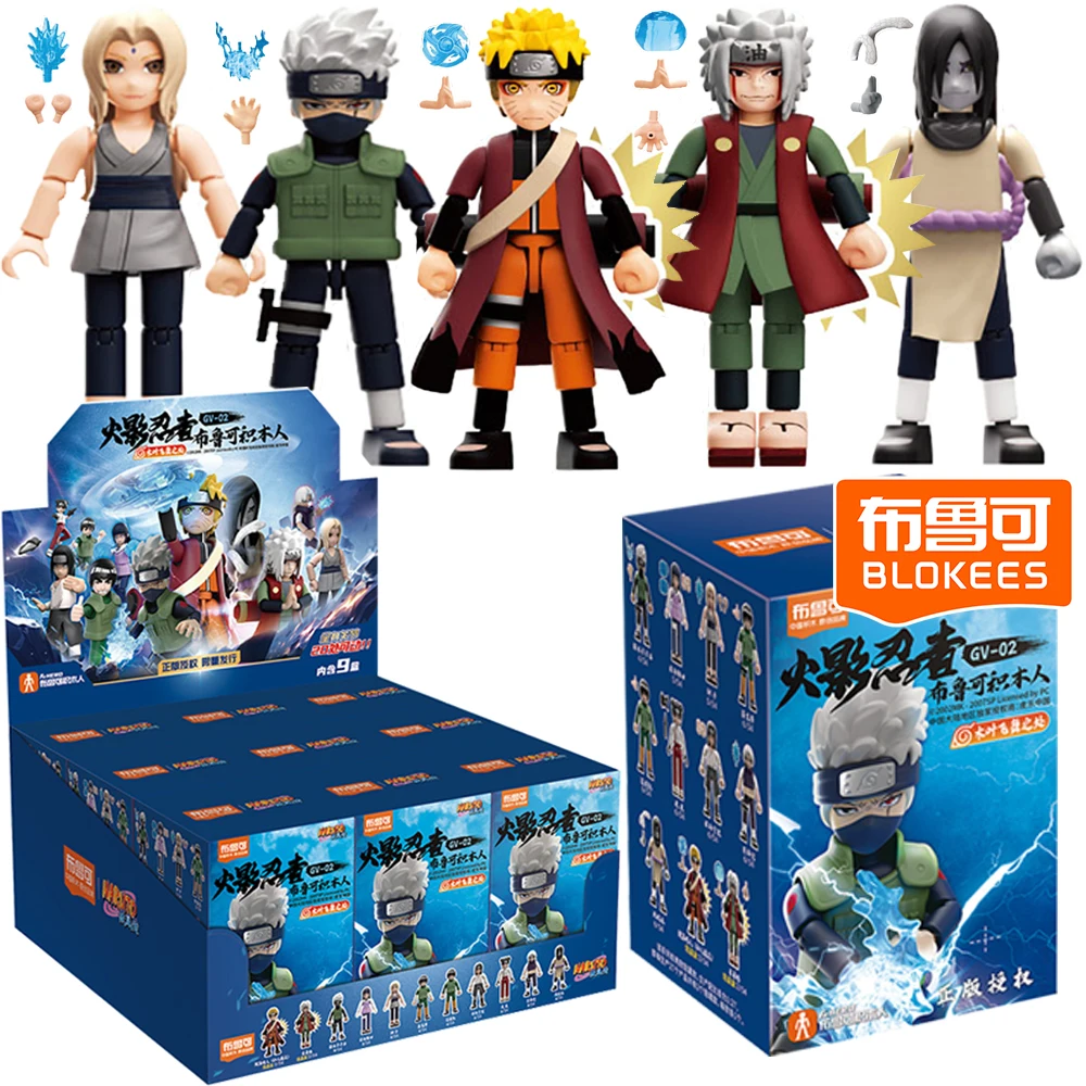 

BLOKEES Genuine Naruto Blocks Toys Popular Anime Characters Orochimaru Tsunade Assemble Model Ornaments Birthday Gifts for Kids