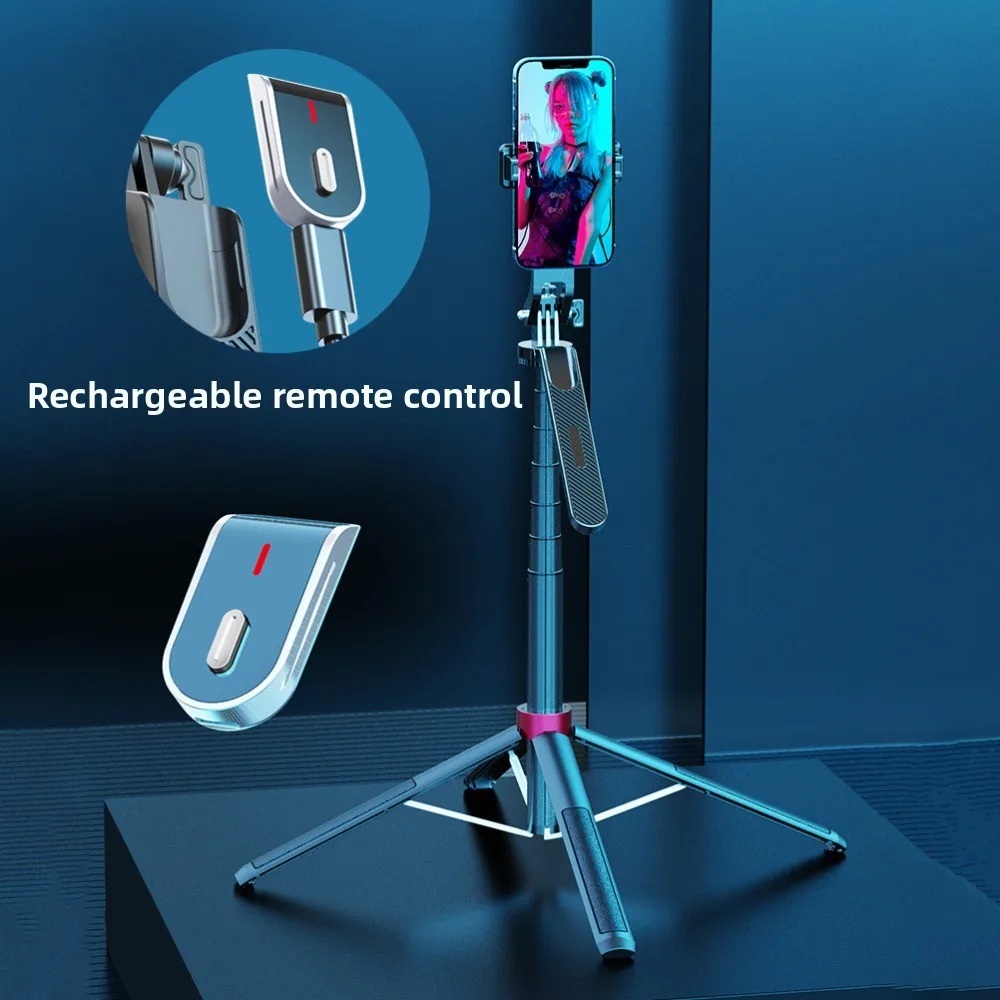 Four Legged Telescopic Selfie Stick Portable 1.8m Bluetooth Selfie Stick Handheld Lightweight Selfie Stick Stand