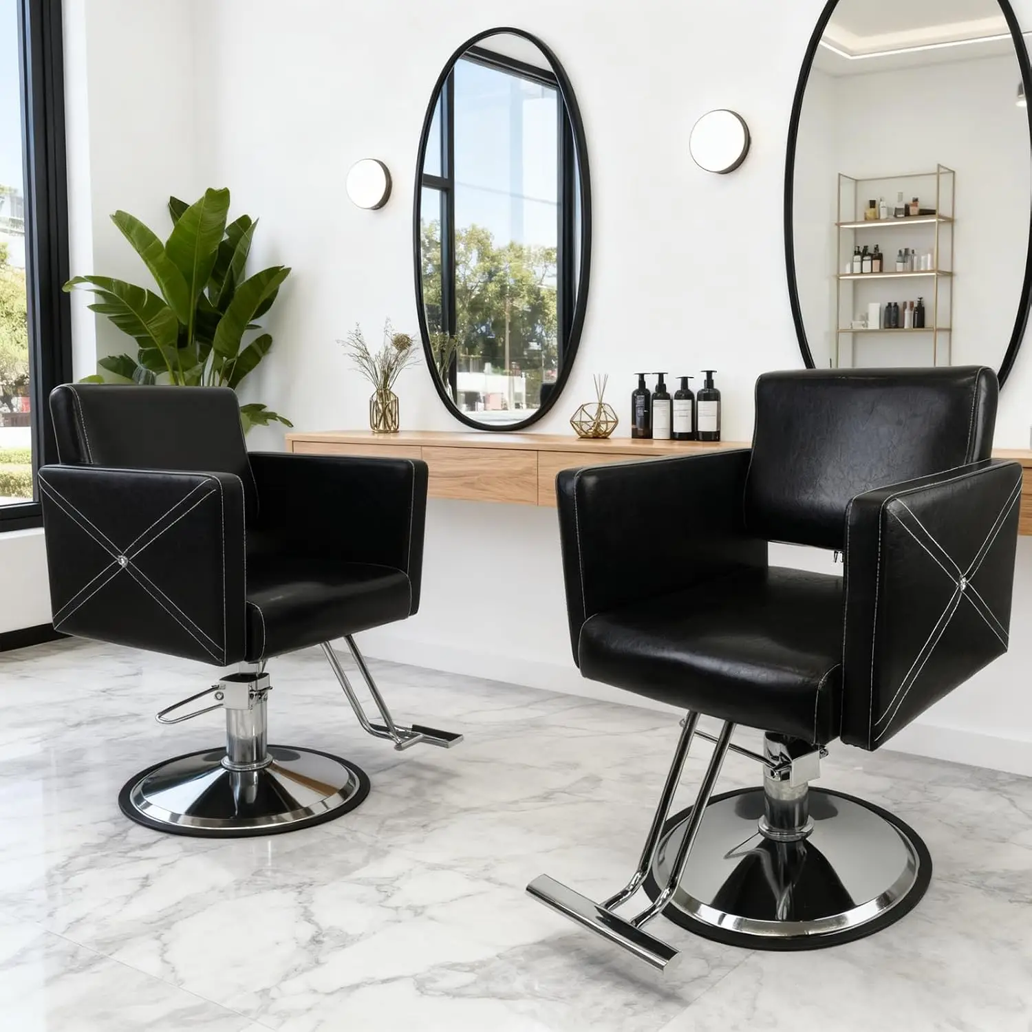 Heavy Duty Barber Chair 600 Lbs Hydraulic Salon Styling Chair for Home & Barbershop, Customized