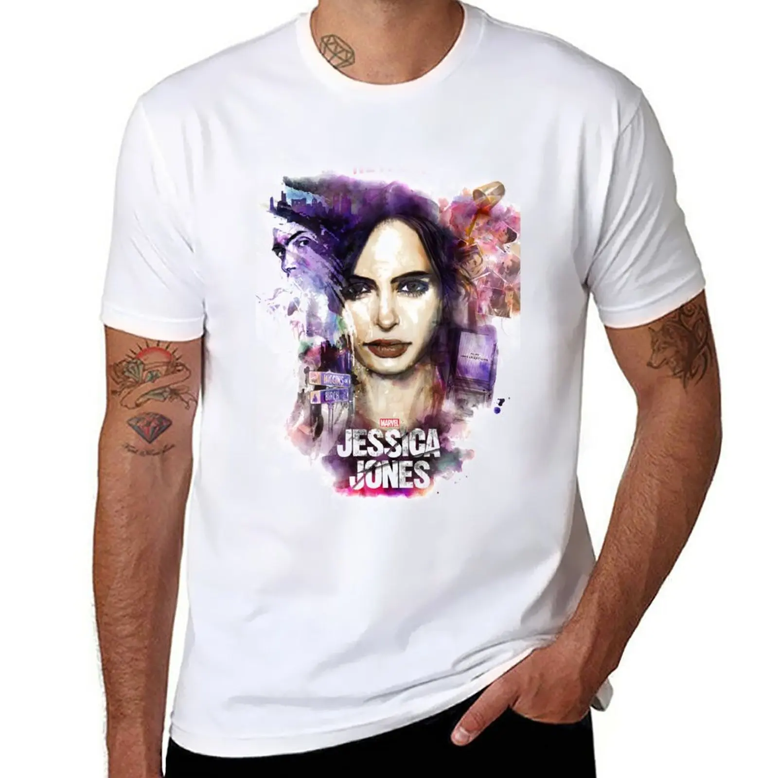 New cover untuk singer jessica tour jones album T-Shirt new edition t shirt Short sleeve men t shirt