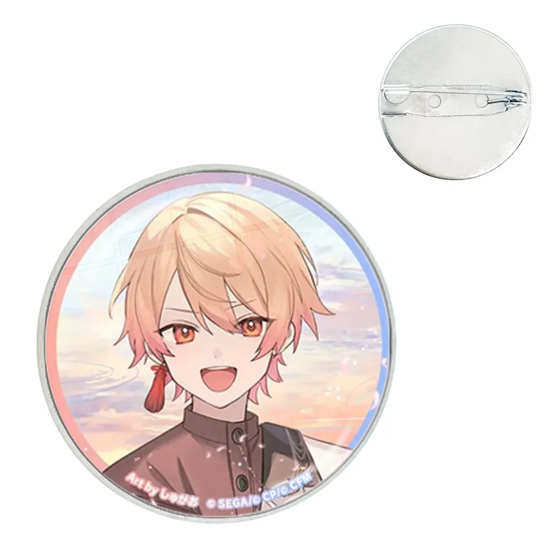 Project SEKAI Anime Leo/Need 25 Nightcord Mizuki Mafuyu Ena Kanade Wonderlands×Showtime More Jump Glass Dome Brooches Pins