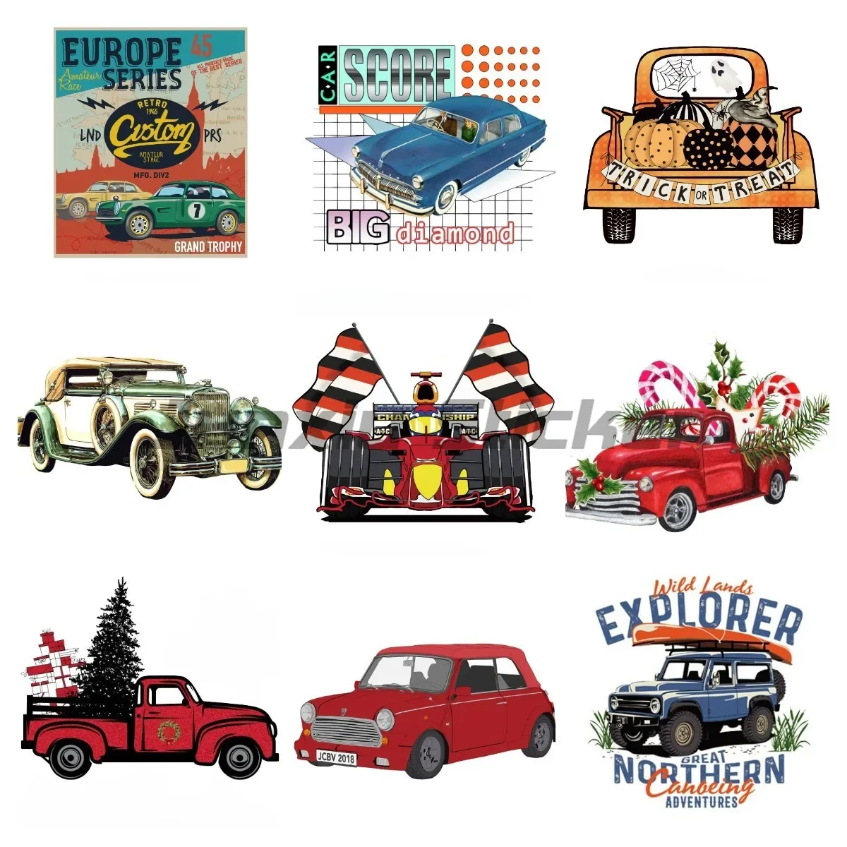 

Vintage Styling Stickers Truck Window Wrap Motorcycle Laptop Helmet Car Stickers Funny Car Window Decals Customizable