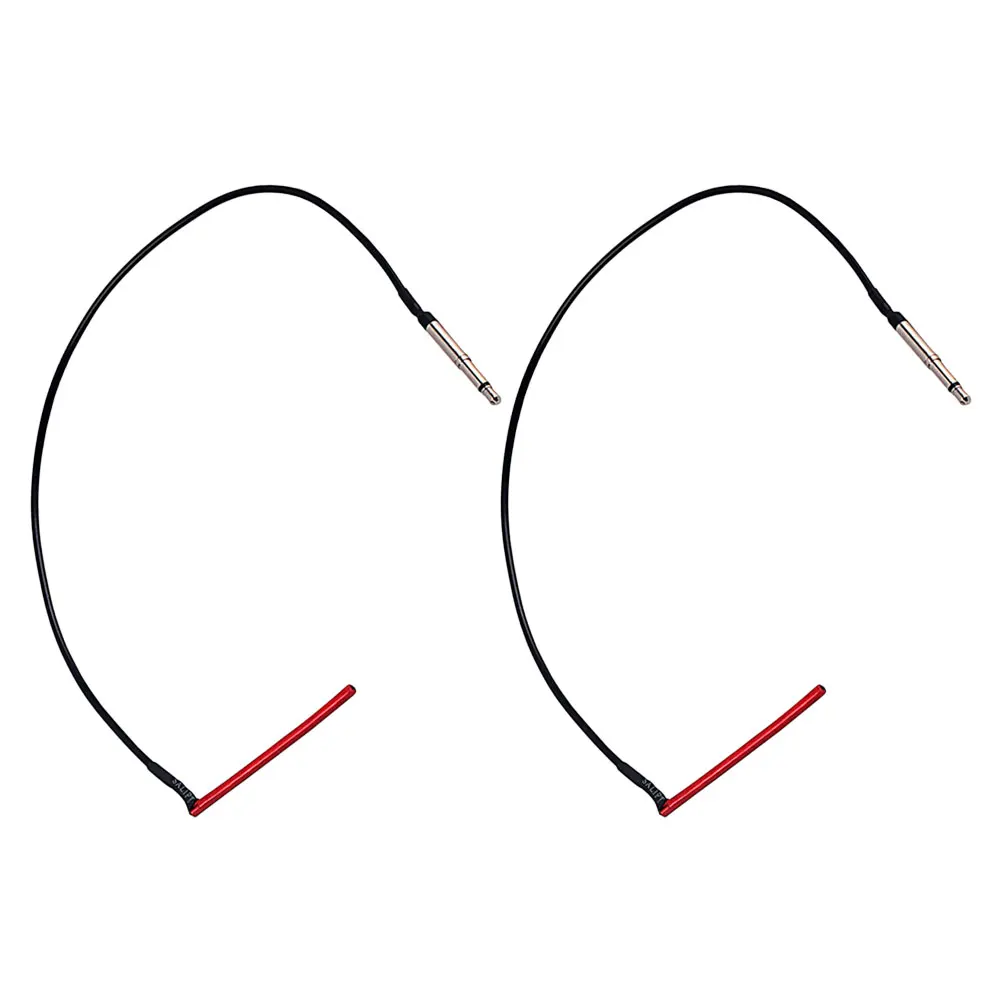 

2Pcs Ukulele Acoustic Guitar Piezo Pickup Red Head 25mm Jack Piezoelectric Film Pickup Under Saddle Stick Ukulele Accessory