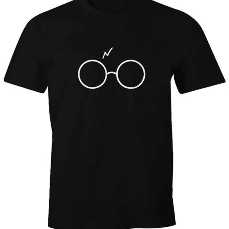 Men's T-Shirt Glasses Lightning Scar Wizard Fun Shirt Moonworks®