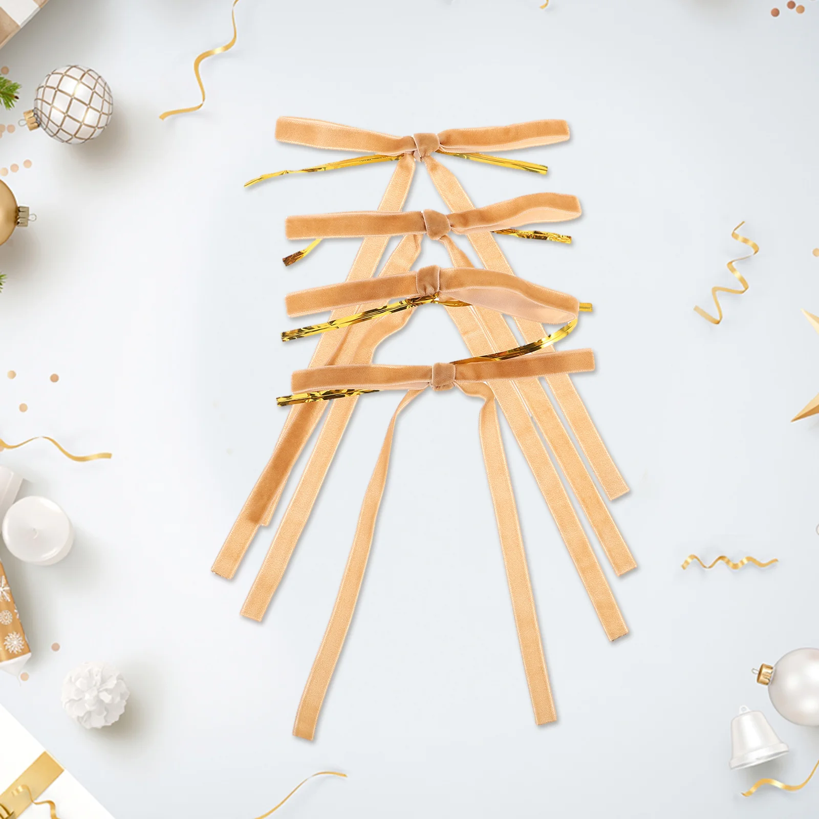 

20Pcs Holiday Decoration Burgundy Ribbon Bows Elegant Pre Tied Fabric Bows for Wedding Birthday Shower Party Indoor Outdoor