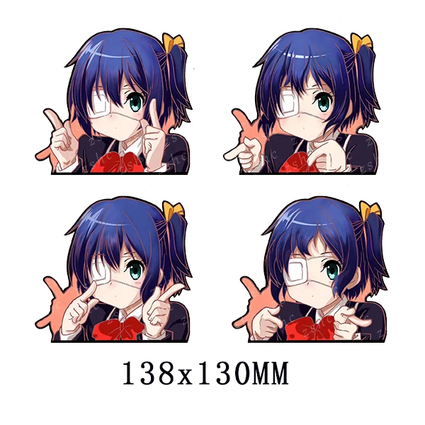 Takanashi Rikka Motion Suitcase Stickers Love,Chunibyo & Other Delusions! Waterproof Decals for Car,Laptop,Refrigerator,Etc Gift