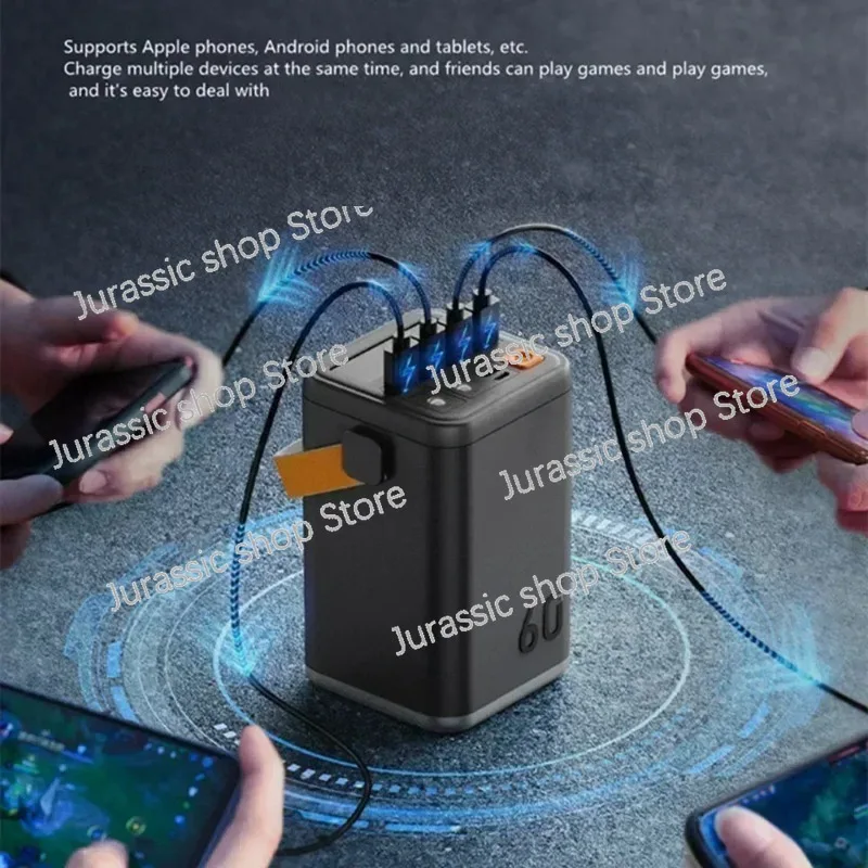 باور بانك خارجي بقدرة 60000 مللي أمبير في الساعة، باور بانك محمول، بطارية خارجية، شاحن سريع PD لمحطة الطاقة المتنقلة