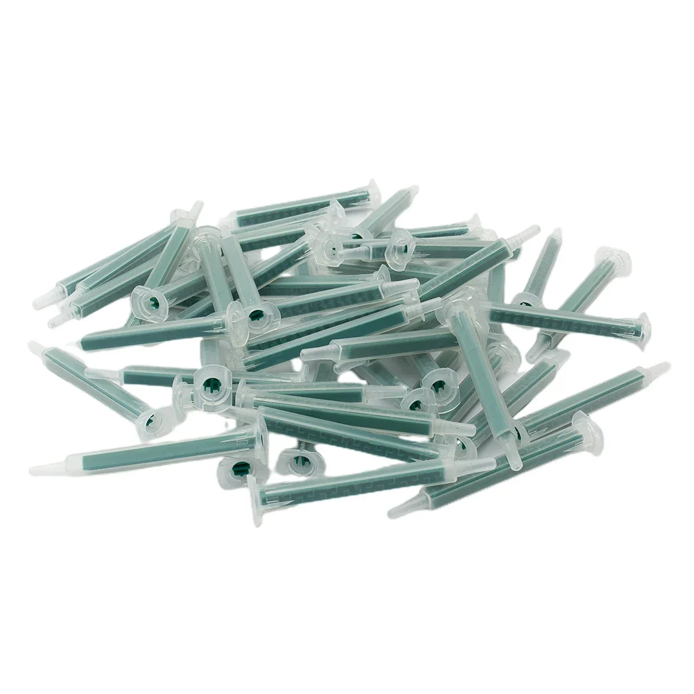 50 Pieces 2K =Mixing Tips Mixer Nozzles Mixer Tips Static Mixer Sy Ringe For AB Glue G Un Two Component Liquid Mixer